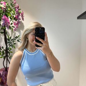 Polly Top - Blauw