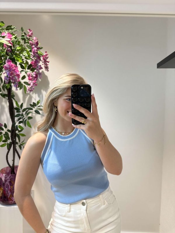 Polly Top - Blauw