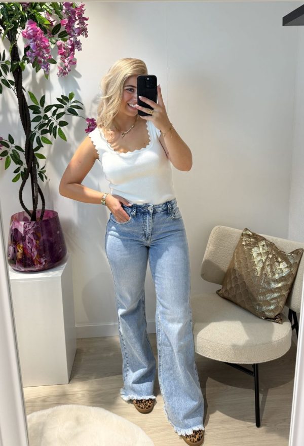Elva Flair Jeans - Queen Hearts
