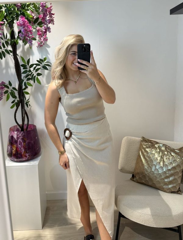 Nina Top - Taupe - Afbeelding 3