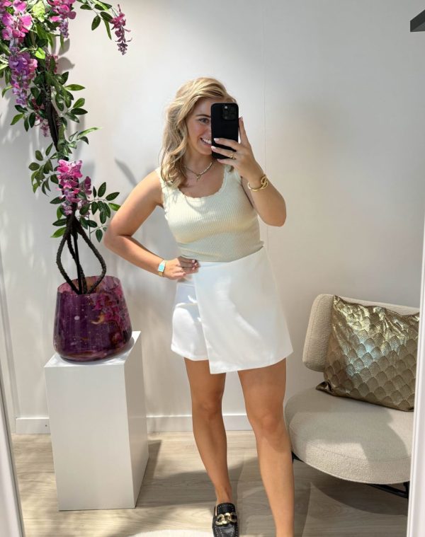 Elise Basic Skort - Wit