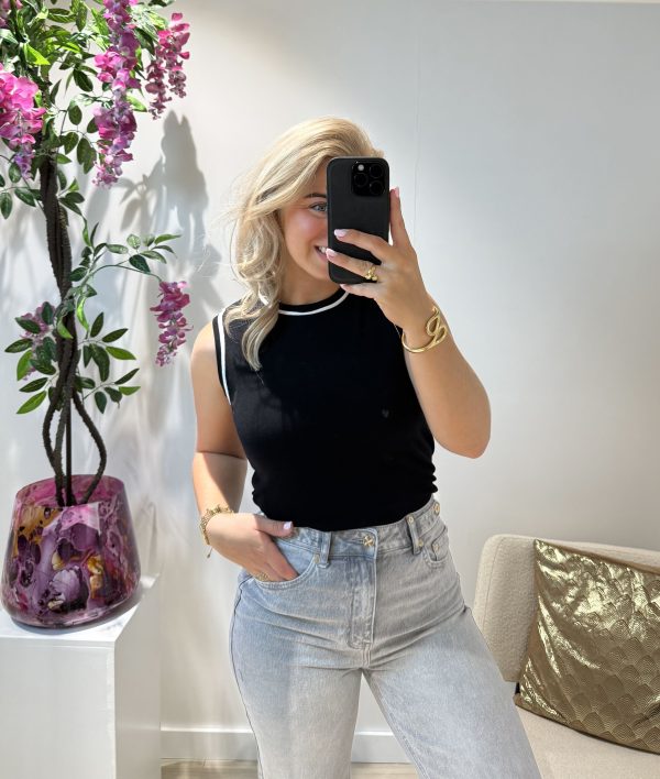 Mila Wide Leg Jeans - Grijs - Queen Hearts - Afbeelding 7