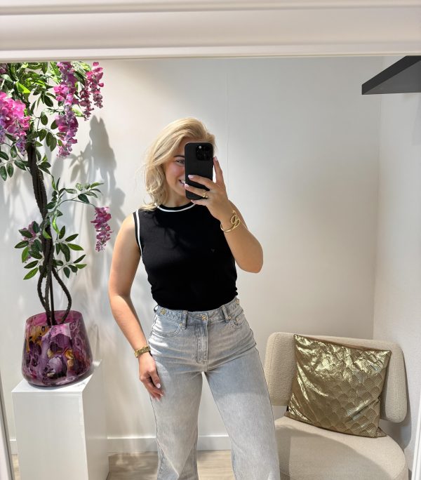 Mila Wide Leg Jeans - Grijs - Queen Hearts - Afbeelding 2