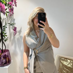 Noor Gilet - Taupe