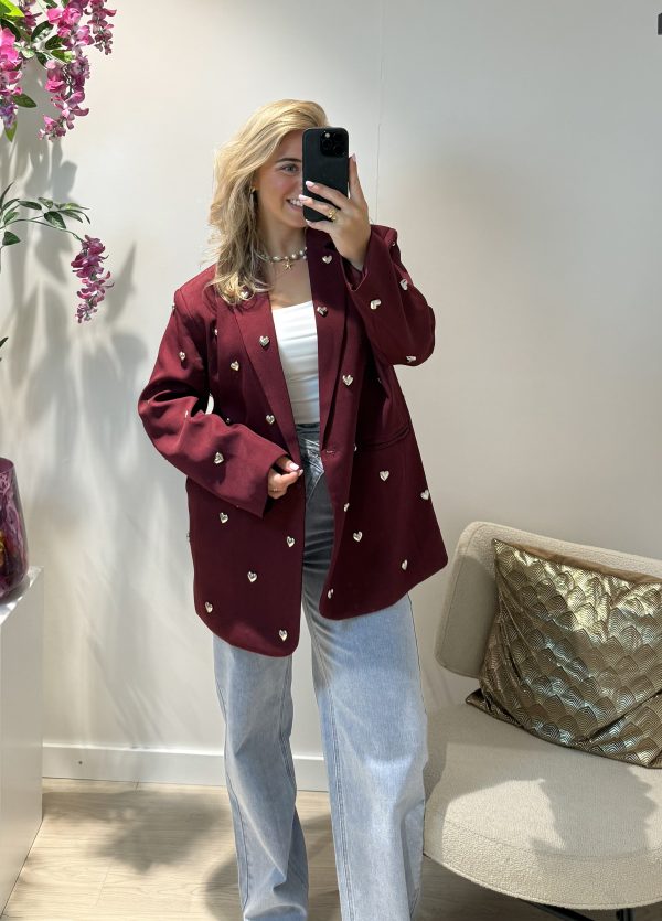 Heart Blazer - Bordeaux - Afbeelding 3