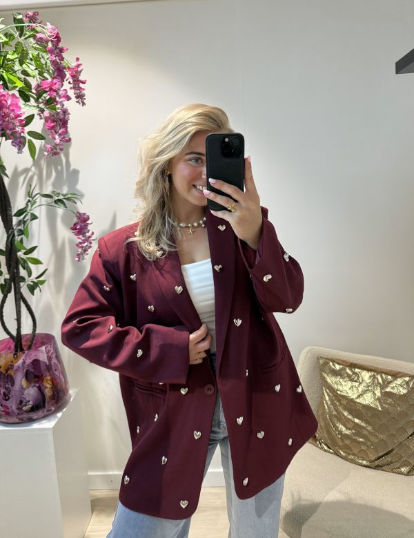 Heart Blazer - Bordeaux - Afbeelding 2