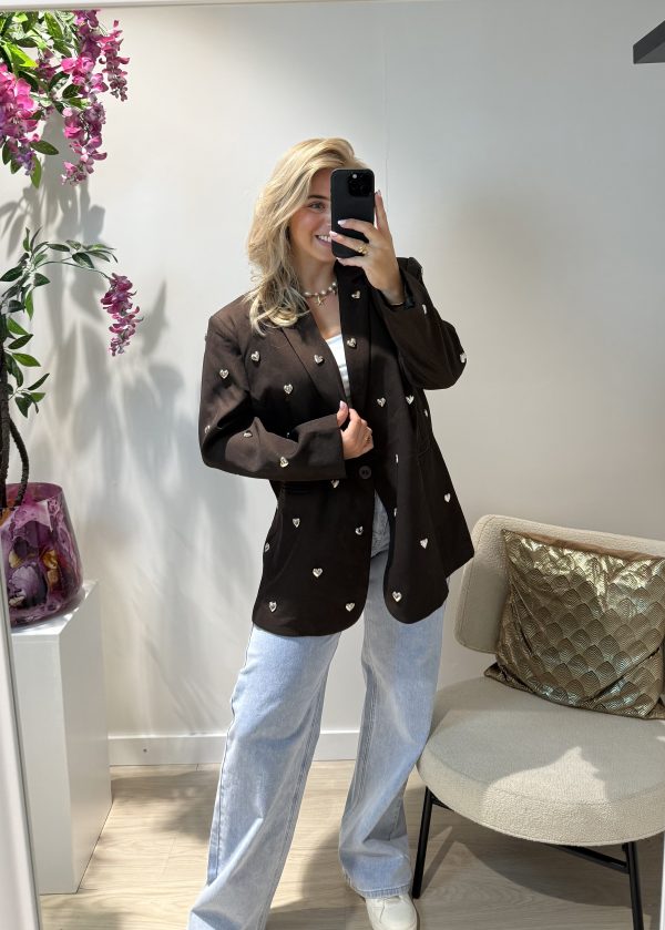 Heart Blazer - Bruin - Afbeelding 2