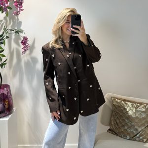 Heart Blazer - Bruin