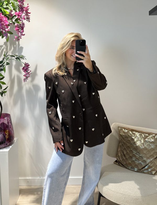 Heart Blazer - Bruin