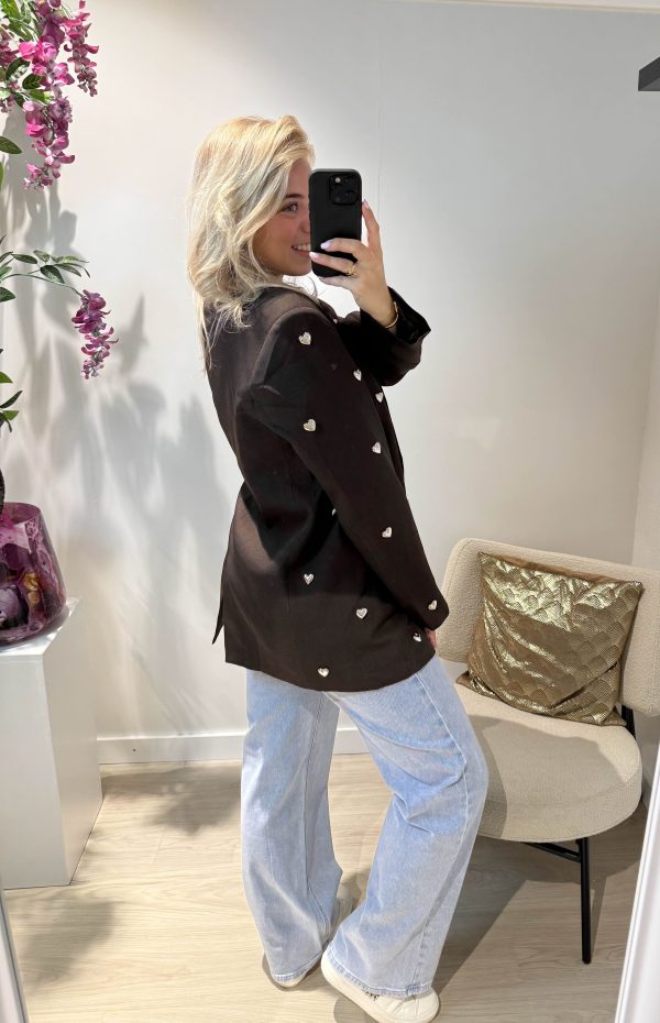 Heart Blazer - Bruin - Afbeelding 4
