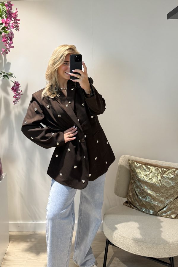 Heart Blazer - Bruin - Afbeelding 5