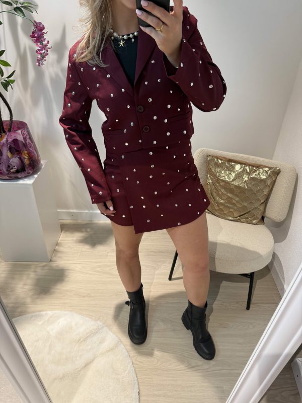 Lizzy Stud Blazer - Bordeaux - Afbeelding 4
