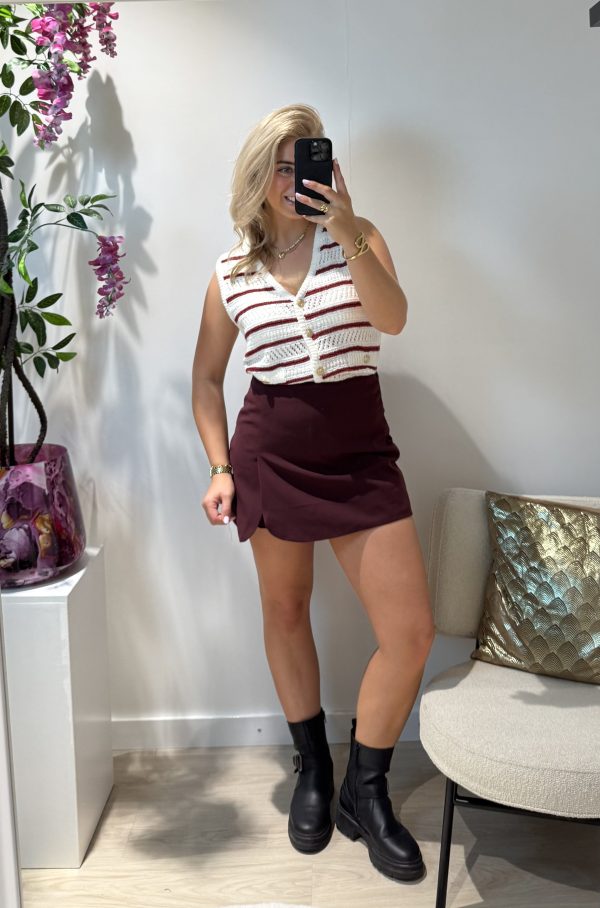 Mirthe Skort - Bordeaux - Afbeelding 2