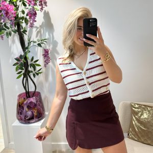 Mirthe Skort - Bordeaux