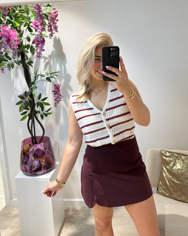 Mirthe Skort - Bordeaux