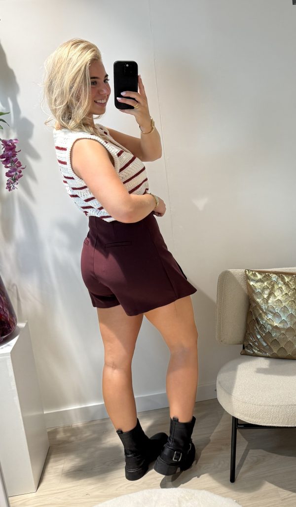 Mirthe Skort - Bordeaux - Afbeelding 5